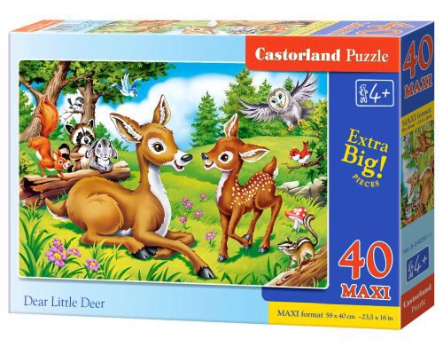 Castorland B-040261-1 Dear Little Deer, Puzzle 40 Teile maxi
