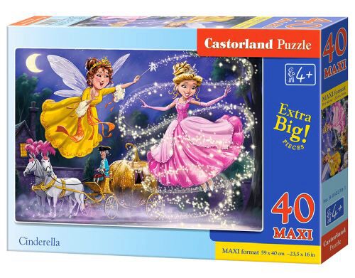 Castorland B-040278-1 Cinderella, Puzzle 40 Teile maxi