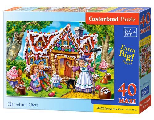 Castorland B-040285-1 Hansel and Gretel, Puzzle 40 Teile maxi