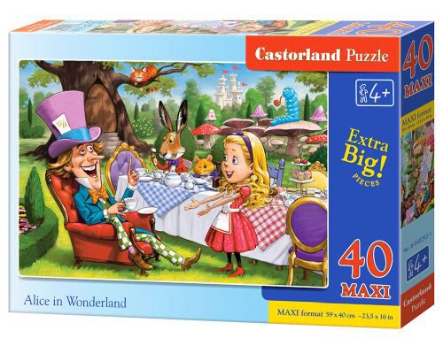 Castorland B-040292-1 Alice in Wonderland,Puzzle 40 Teile maxi