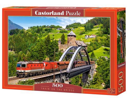 Castorland B-52462 Train on the Bridge,Puzzle 500 Teile