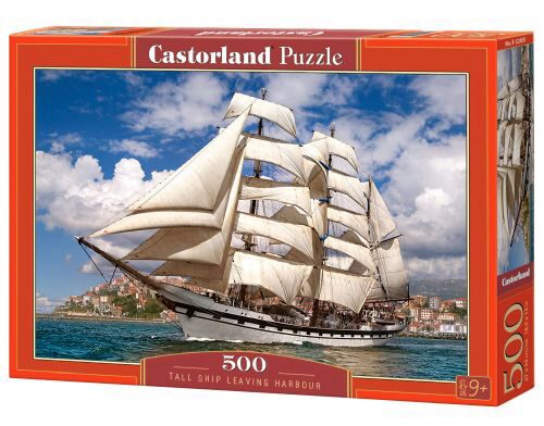 Castorland B-52851 Tall Ship Leaving Harbour,Puzzle 500 Tei
