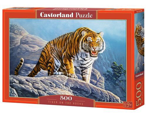 Castorland B-53346 Tiger on the Rocks, Puzzle 500 Teile