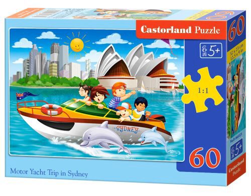 Castorland B-066025 Motor Yacht Trip in Sydney,Puzzle 60 Tei
