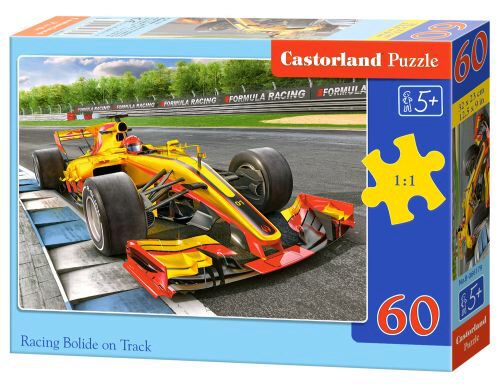 Castorland B-066179 Racing Bolide on Track, Puzzle 60 Teile