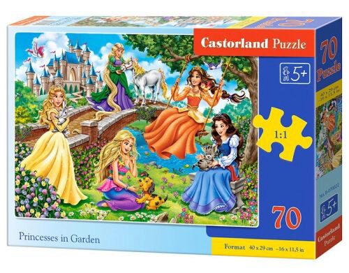 Castorland B-070022 Princesses in Garden, Puzzle 70 Teile