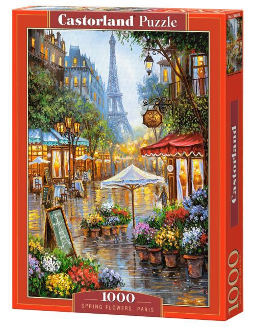 Castorland C-103669-2 Spring Flowers, Paris,Puzzle 1000 Teile