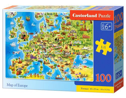 Castorland B-111060 Map of Europe, Puzzle 100 Teile