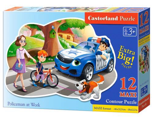 Castorland B-120215 Policeman at Work, Puzzle 12 Teile maxi