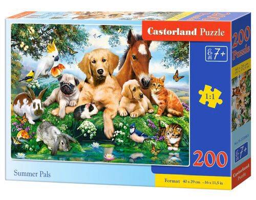 Castorland B-222063 Summer Pals, Puzzle 200 Teile