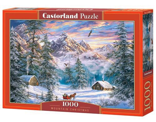 Castorland C-104680-2 Mountain Christmas, Puzzle 1000 Teile