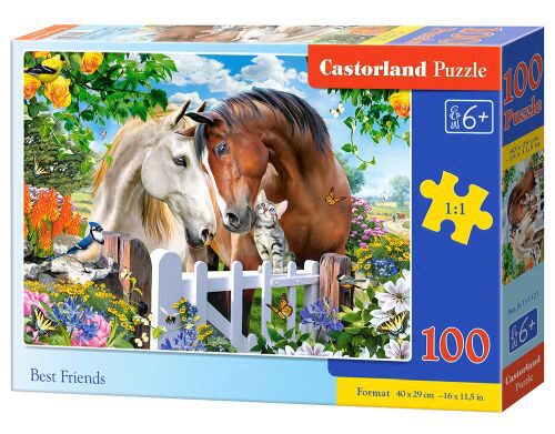 Castorland B-111121 Best Friends, Puzzle 100 Teile