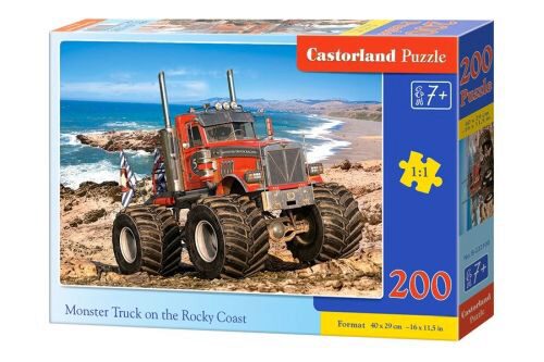 Castorland B-222100 Monster Truck on the Rocky Coast, Puzzle 200 Teile