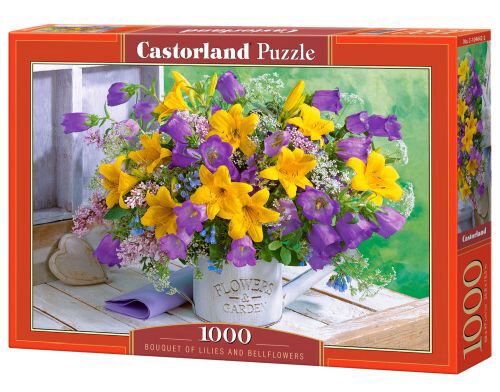 Castorland C-104642-2 Bouquet of Lilies and Bellflowers, Puzzle 1000 Teile