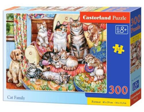 Castorland B-030439 Cat Family, Puzzle 300 Teile