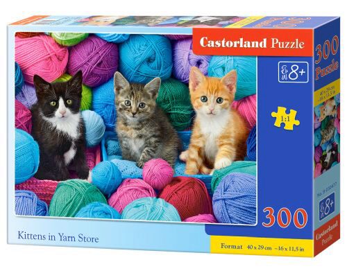 Castorland B-030477 Kittens in Yarn Store, Puzzle 300 Teile