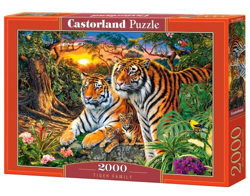 Castorland C-200825-2 Tiger Family, Puzzle 2000 Teile