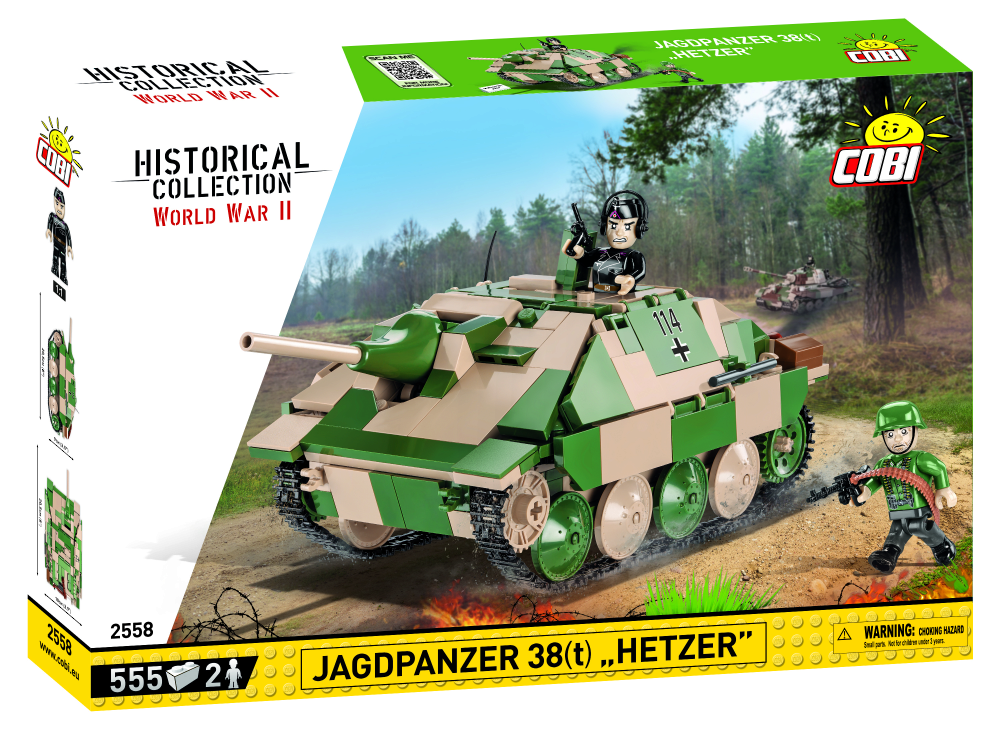 Cobi 2558 Jagdpanzer 38, Hetzer / 555 pcs.