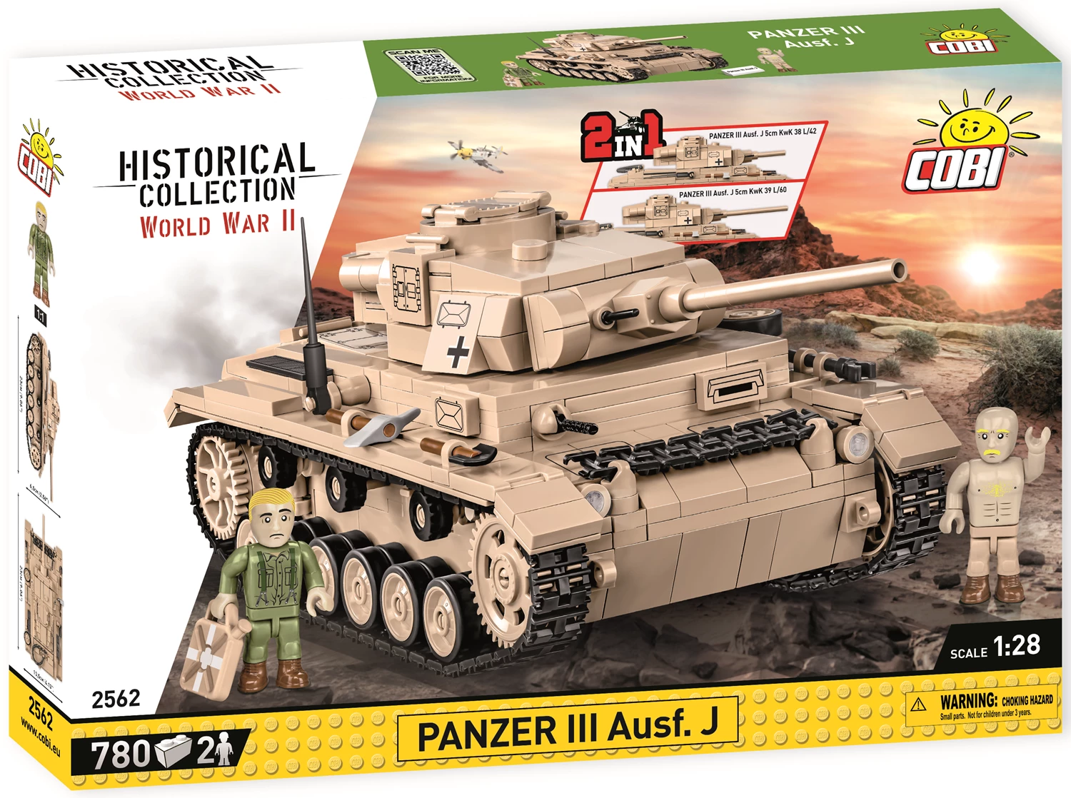 Cobi 2562 Panzer III Ausf. J / 780 pcs.