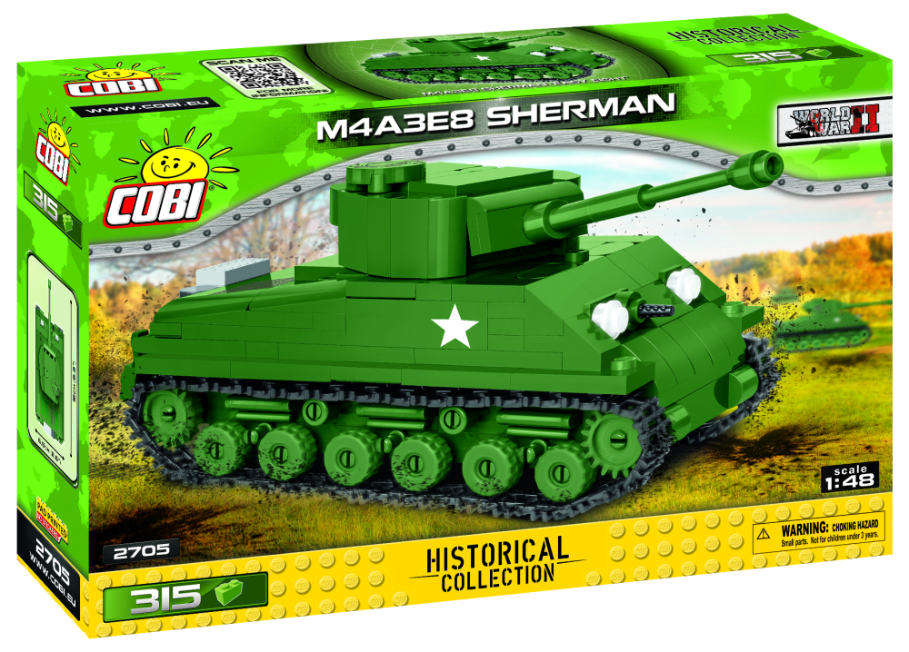 Cobi 2705 M4A3E8 Sherman / 315 pcs. (Easy Eight)