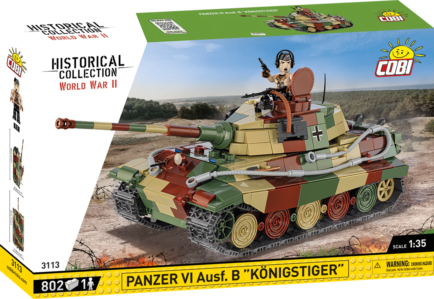 Cobi 3113 Panzer VI Ausf. B / 802 pcs.