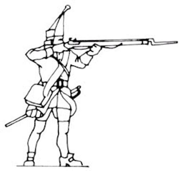 Prince August 43 Zinngiessform 18. Jh.Grenadier stehend, schießend