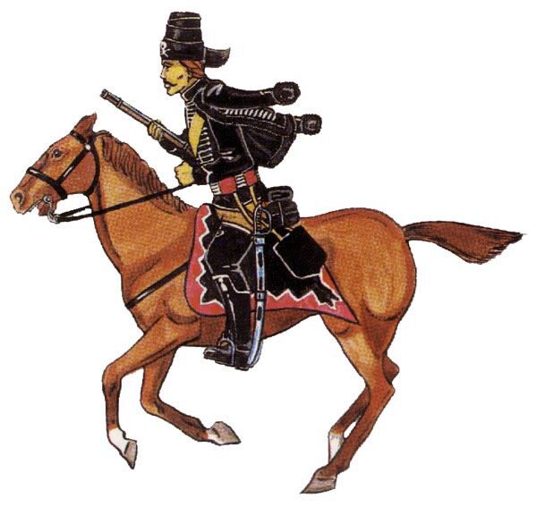 Prince August 49 Zinngiessform Battle of Rossbach - Prussia  Husar zu Pferd Im Angriff mit Flügelmütze. Preußen  1757