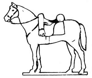 Prince August 513 Zinngiessform Napoleon Krieg Pferd im Halt England 18. Jh.
