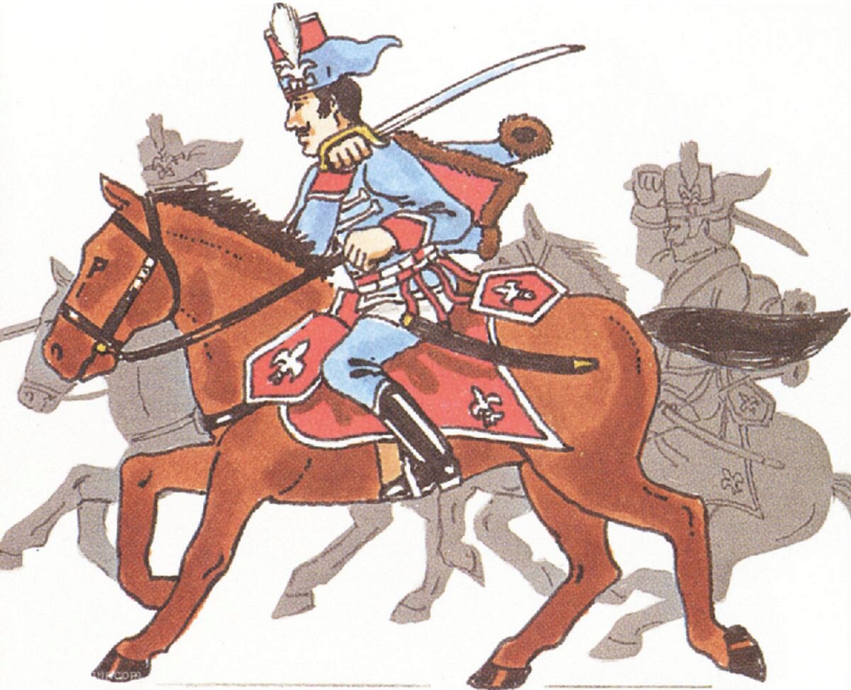 Prince August 63 Zinngiessform Battle of Rossbach - Prussia Husar zu Pferd Im Galopp. Frankreich 1757