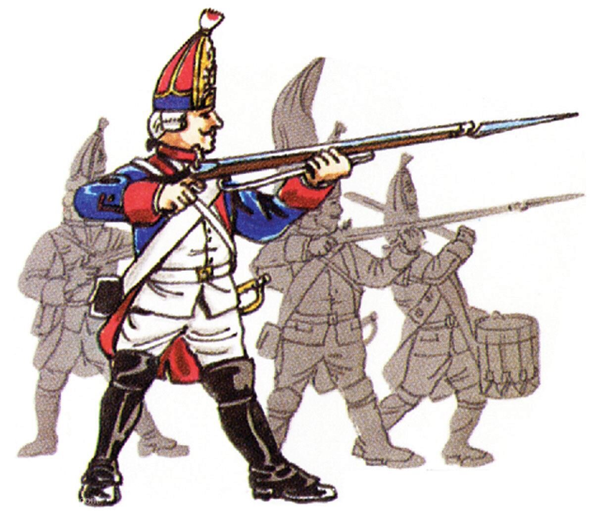Prince August 66 Zinngiessform Battle of Rossbach - Prussia Grenadier Stehend schießend Preußen  1757