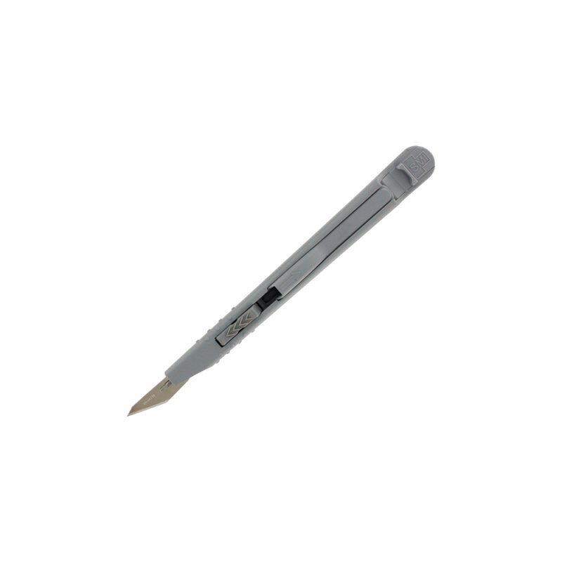Modelcraft PKN3216/10A Sicherheitsskalpell #10a schräge Klinge (Grau)