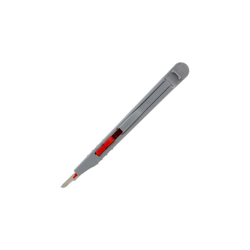 Modelcraft PKN3216/15 Sicherheitsskalpell #15 runde kleine Klinge (Rot)