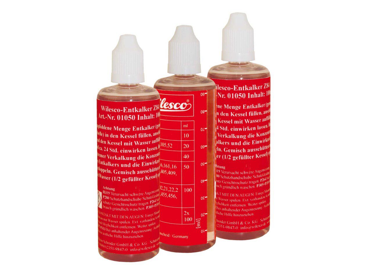 Wilesco 1050 Entkalker (1 Fläschchen = 100 ccm)