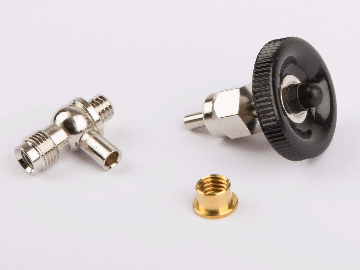 Wilesco 1600 Dampfabsperrventil/Ablassventil mit Ventilkörperunterteil und Bundmutter/Lötring, vernickelt für Typ D 16,18,20,24, T90