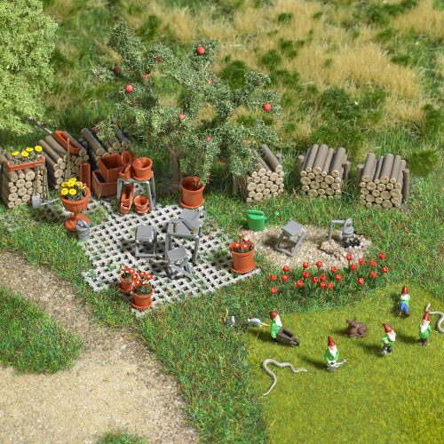 Busch 1835 Garten-Set H0