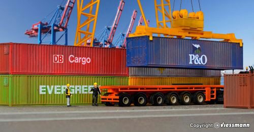 Kibri 10922 H0 40-Fuß-Container, 6 Stück
