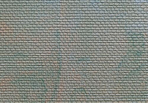 Kibri 36910 N/Z Mauerplatte regelmässig, mit Abdecksteinen, L 10 x B 15 cm
