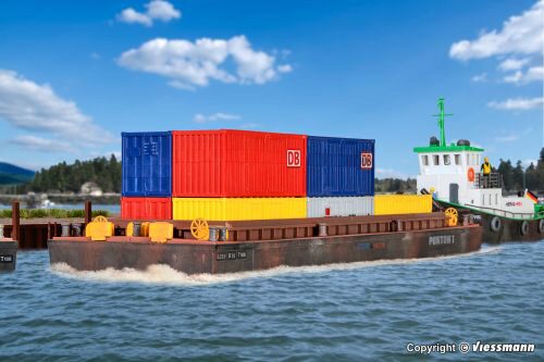 Kibri 38524 H0 Leichter für Schüttgüter oder Container

