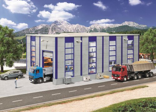 Kibri 39254 H0 LKW Reparaturhalle, modern