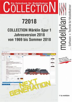 Modellplan 72018 Collection Märklin Spur 1 von 1972 bis 2018