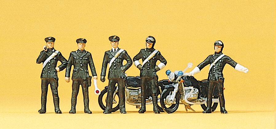 Preiser 10175 Carabinieri. 2 Motorräder