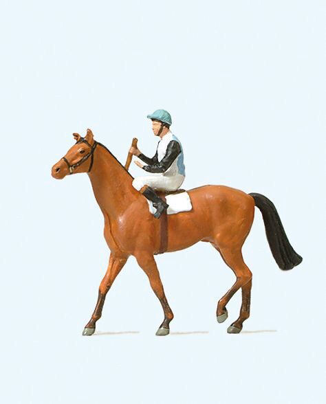 Preiser 29080 Jockey auf Pferd