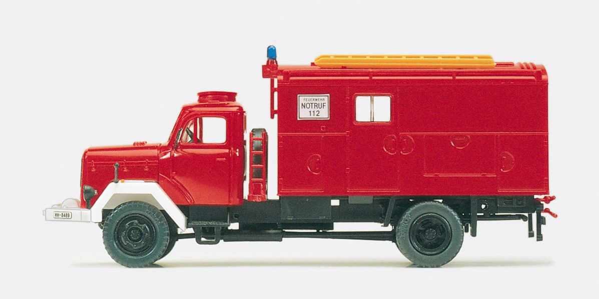 Preiser 31308 GKW. Feuerwehr. Magirus Mercu