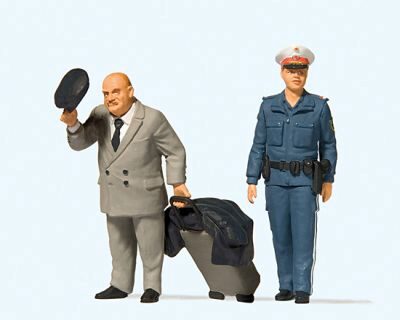 Preiser 44915 Reisender, Polizistin Österreich
