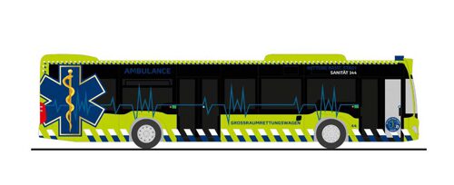 Rietze 73477 MB Citaro ´15 Ambulance GRTW Basel (CH)
