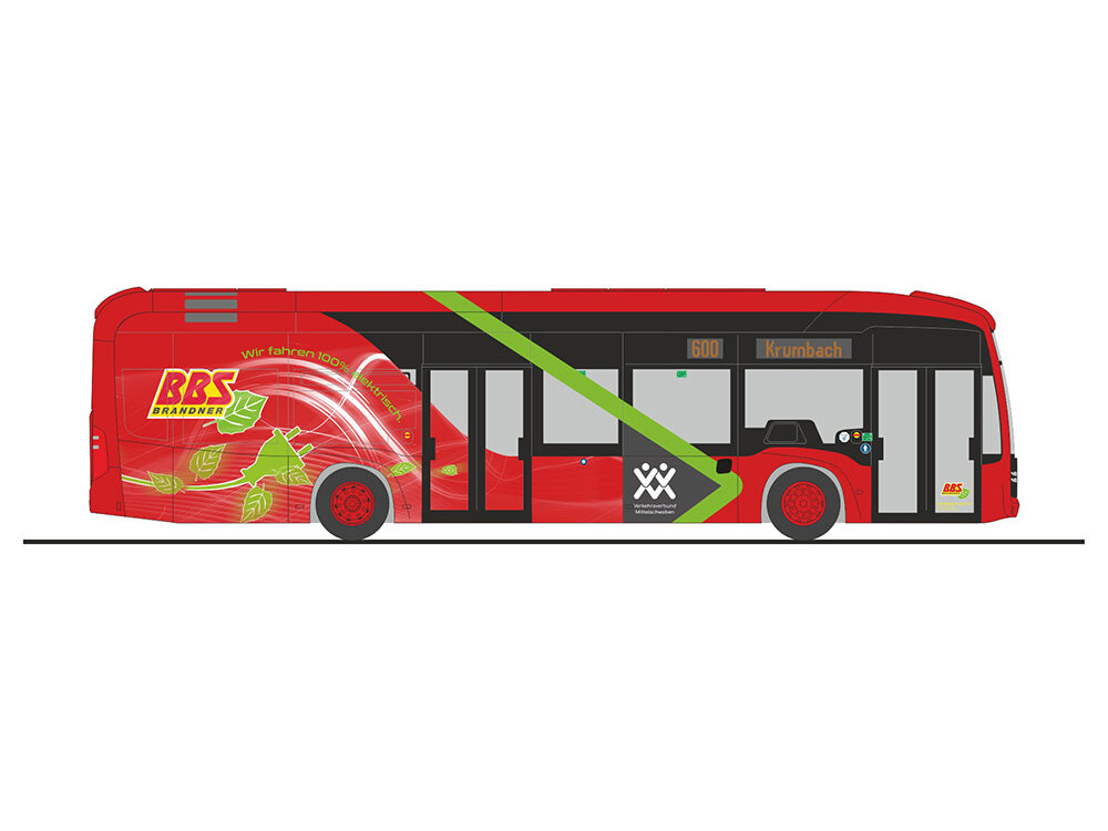 Rietze 75578 MB eCitaro Brandner Bus Schwaben Verkehr, Krumbach