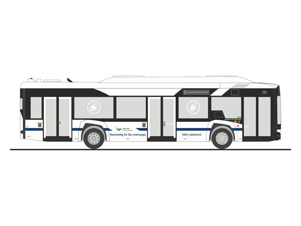 Rietze 76811 Solaris Urbino 12´19 electric Zugerland Verkehrsbetriebe (CH)