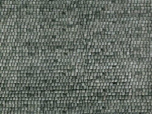 Vollmer 47360 N Mauerplatte Pflasterstein aus Karton, 25 x 12,5 cm, 10 Stück

