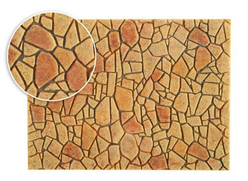 Vollmer 48227 H0 Polygonalplatte aus Steinkunst, mediterran L 27,5 x B 16 cm
