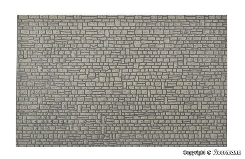 Vollmer 48821 G Mauerplatte Haustein aus Steinkunst, L 55 x B 34 cm
